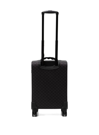 karl lagerfeld luggage womanikon monogram nylon trolley - b1w30253 2ls 2