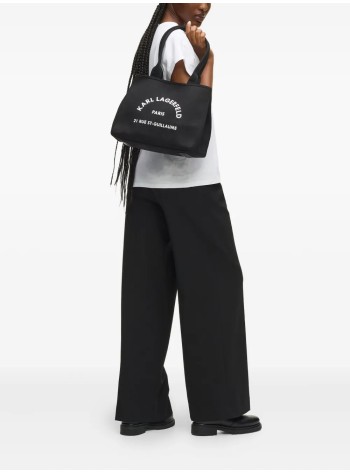 karl lagerfeld handbag womank/rsg convertible trapeze tote - b1w50010 999 2
