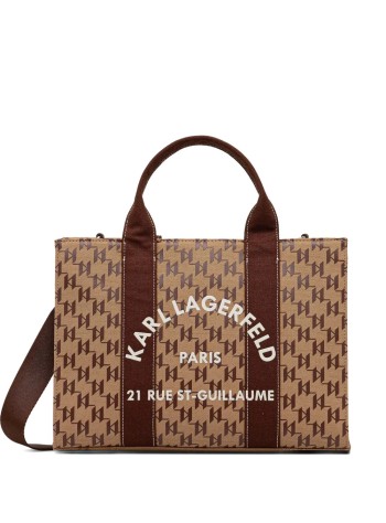 karl lagerfeld handbag womank/rsg square mono md tote - b1w50021 2lo