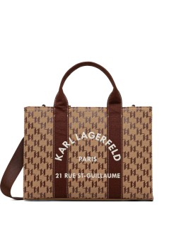 karl lagerfeld handbag womank/rsg square mono md tote - b1w50021 2lo