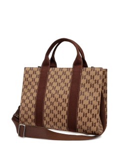 karl lagerfeld handbag womank/rsg square mono md tote - b1w50021 2lo