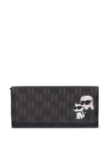 karl lagerfeld wallet womanikon monogram cc cont wallet - b1w32015 2ls