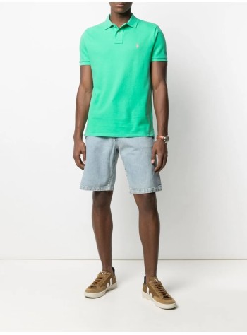 polo ralph lauren polo mansskccmslm1-short sleeve-knit - 710782592018 sunset green c3125 2