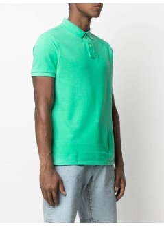 polo ralph lauren polo mansskccmslm1-short sleeve-knit - 710782592018 sunset green c3125