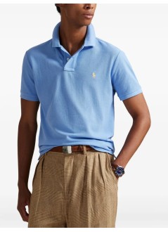 polo ralph lauren polo mansskccmslm1-short sleeve-knit - 710680784461 bristol blue c1359