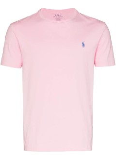 polo ralph lauren t-shirt mansscncmslm2-short sleeve-t-shirt - 710671438145 carmel pink c7349