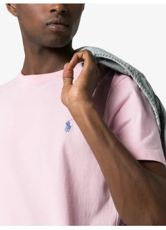 polo ralph lauren t-shirt mansscncmslm2-short sleeve-t-shirt - 710671438145 carmel pink c7349