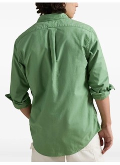 polo ralph lauren shirt mancubdppcs-long sleeve-sport shirt - 710805564070 outback green