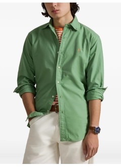 polo ralph lauren shirt mancubdppcs-long sleeve-sport shirt - 710805564070 outback green