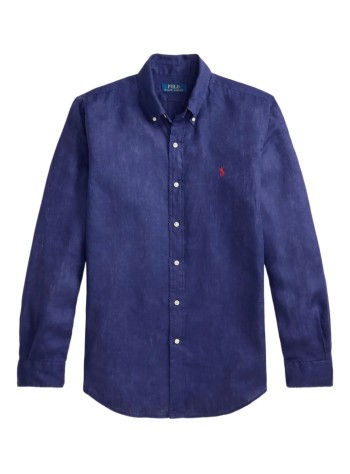 polo ralph lauren camiseria hombre cubdppcs-long sleeve-sport shirt - 710966294503 new classic navy