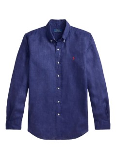 polo ralph lauren camiseria hombre cubdppcs-long sleeve-sport shirt - 710966294503 new classic navy