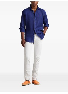 polo ralph lauren camiseria hombre cubdppcs-long sleeve-sport shirt - 710966294503 new classic navy