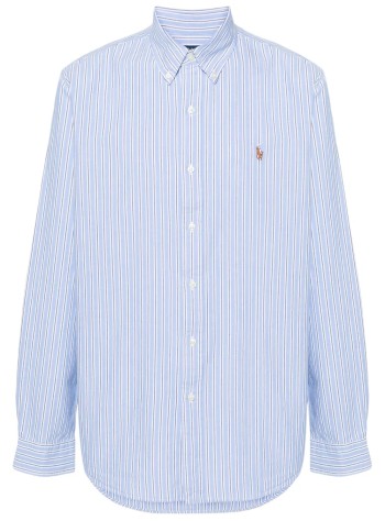polo ralph lauren shirt mancubdppcs-long sleeve-sport shirt - 710928918001 4331a blue white multi