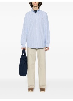polo ralph lauren camiseria hombre cubdppcs-long sleeve-sport shirt - 710928918001 4331a blue white multi