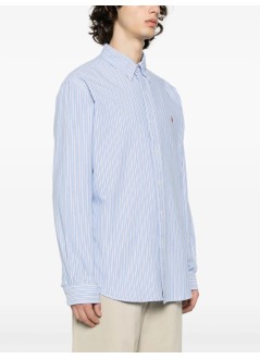polo ralph lauren camiseria hombre cubdppcs-long sleeve-sport shirt - 710928918001 4331a blue white multi