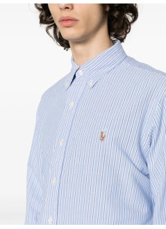 polo ralph lauren camiseria hombre cubdppcs-long sleeve-sport shirt - 710928918001 4331a blue white multi