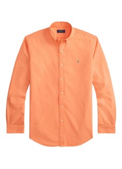 polo ralph lauren shirt mancubdppcs-long sleeve-sport shirt - 710805564069 pompano orange