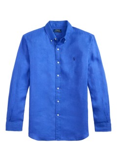 polo ralph lauren camiseria hombre cubdppcs-long sleeve-sport shirt - 710966294502 new iris blue