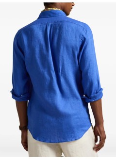 polo ralph lauren camiseria hombre cubdppcs-long sleeve-sport shirt - 710966294502 new iris blue