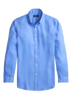 polo ralph lauren camiseria hombre cubdppcs-long sleeve-sport shirt - 710966294500 harbor island blue