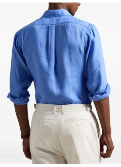 polo ralph lauren camiseria hombre cubdppcs-long sleeve-sport shirt - 710966294500 harbor island blue