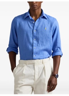 polo ralph lauren camiseria hombre cubdppcs-long sleeve-sport shirt - 710966294500 harbor island blue