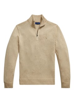 polo ralph lauren knitwear manlshzpp7gg-long sleeve-pullover - 710859939513 dune melange
