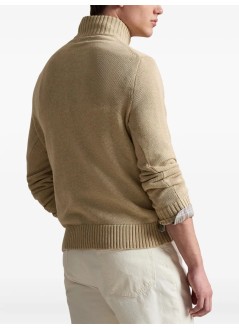 polo ralph lauren knitwear manlshzpp7gg-long sleeve-pullover - 710859939513 dune melange