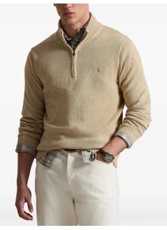 polo ralph lauren knitwear manlshzpp7gg-long sleeve-pullover - 710859939513 dune melange