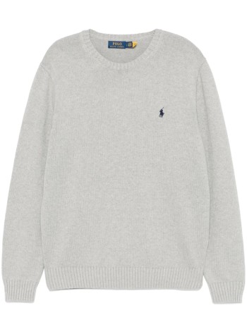 polo ralph lauren knitwear manlscnpp7gg-long sleeve-sweater - 710810846004 andover heather