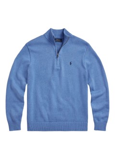 polo ralph lauren knitwear manlshzpp7gg-long sleeve-pullover - 710859939005 soft royal heather