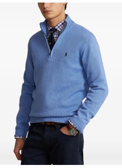 polo ralph lauren knitwear manlshzpp7gg-long sleeve-pullover - 710859939005 soft royal heather