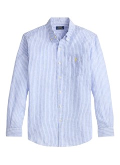 polo ralph lauren camiseria hombre woven-sport shirt-shirt - 710p07024002 harbor island blue white