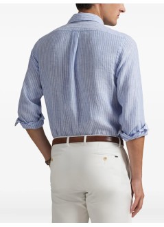polo ralph lauren camiseria hombre woven-sport shirt-shirt - 710p07024002 harbor island blue white