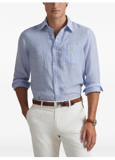polo ralph lauren camiseria hombre woven-sport shirt-shirt - 710p07024002 harbor island blue white