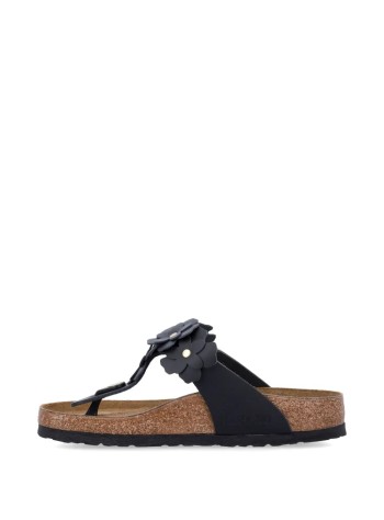 birkenstock sandalia mujer gizeh flowers le - 1026693 black 2
