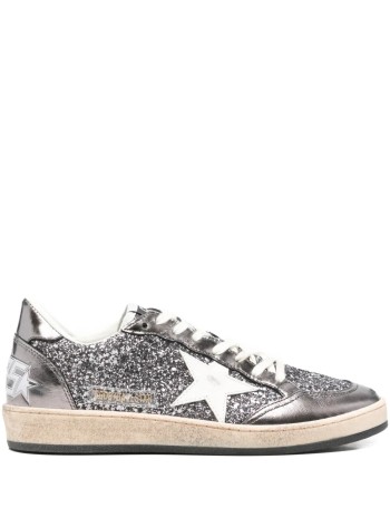 golden goose sneaker mujer ballstar glitter upper and tongue laminated toe spur and he - gwf00117f008065 60657