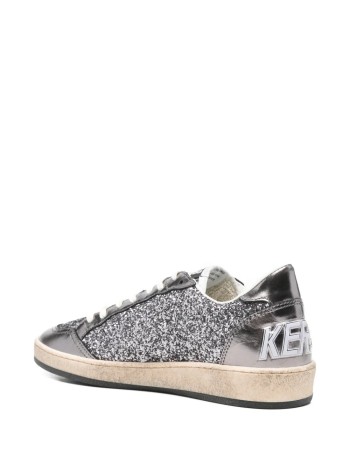 golden goose sneaker mujer ballstar glitter upper and tongue laminated toe spur and he - gwf00117f008065 60657 2
