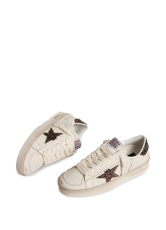golden goose sneaker mujer stardan leather upper toe and tongue glitter star and heel - gwf00128f007939 10318