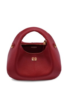 ganni handbag womanhobo mini grained - b2070028 09f