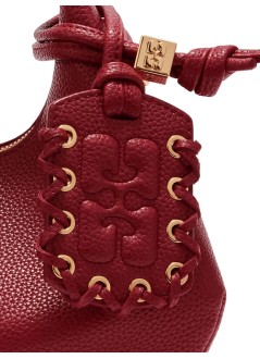 ganni handbag womanhobo mini grained - b2070028 09f