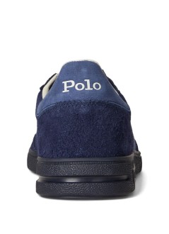 polo ralph lauren sneaker manbedford rib-sneakers-low top lace - 809p01617003 navy