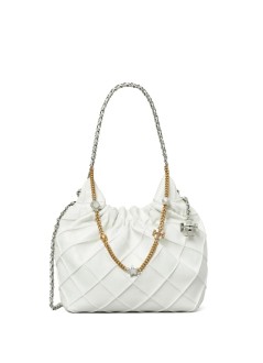 tory burch crossbody mujer fleming distressed mini hobo bag - 164022100 100