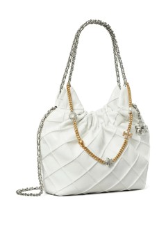 tory burch crossbody mujer fleming distressed mini hobo bag - 164022100 100