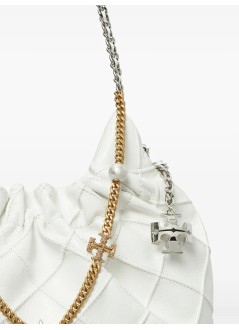 tory burch crossbody mujer fleming distressed mini hobo bag - 164022100 100