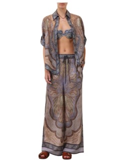 zimmermann pant  womanwanderlust relaxed pant - 5580prs262 tpbl