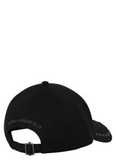karl lagerfeld cap womank/signature studs visor cap - b1w33012 1rc