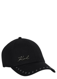 karl lagerfeld cap womank/signature studs visor cap - b1w33012 1rc