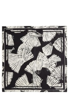 karl lagerfeld neckwear womank/signature fan sm silk scarf - b1w33023 2hf