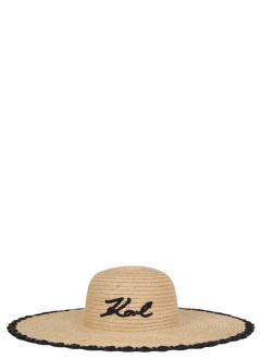 karl lagerfeld gorras mujer k/signature beach hat - b1w46084 106